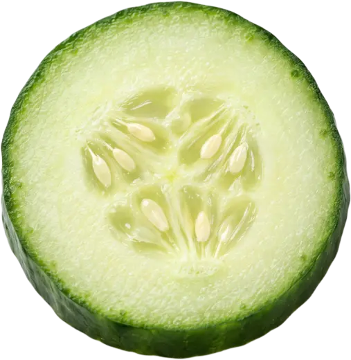 Cucumber, one thick round slice