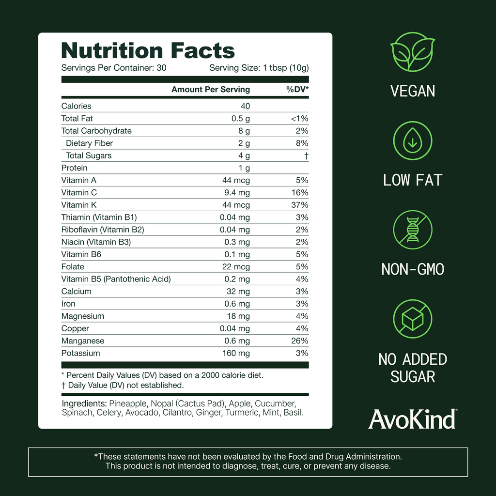 100% Natural Green Smoothie Mix