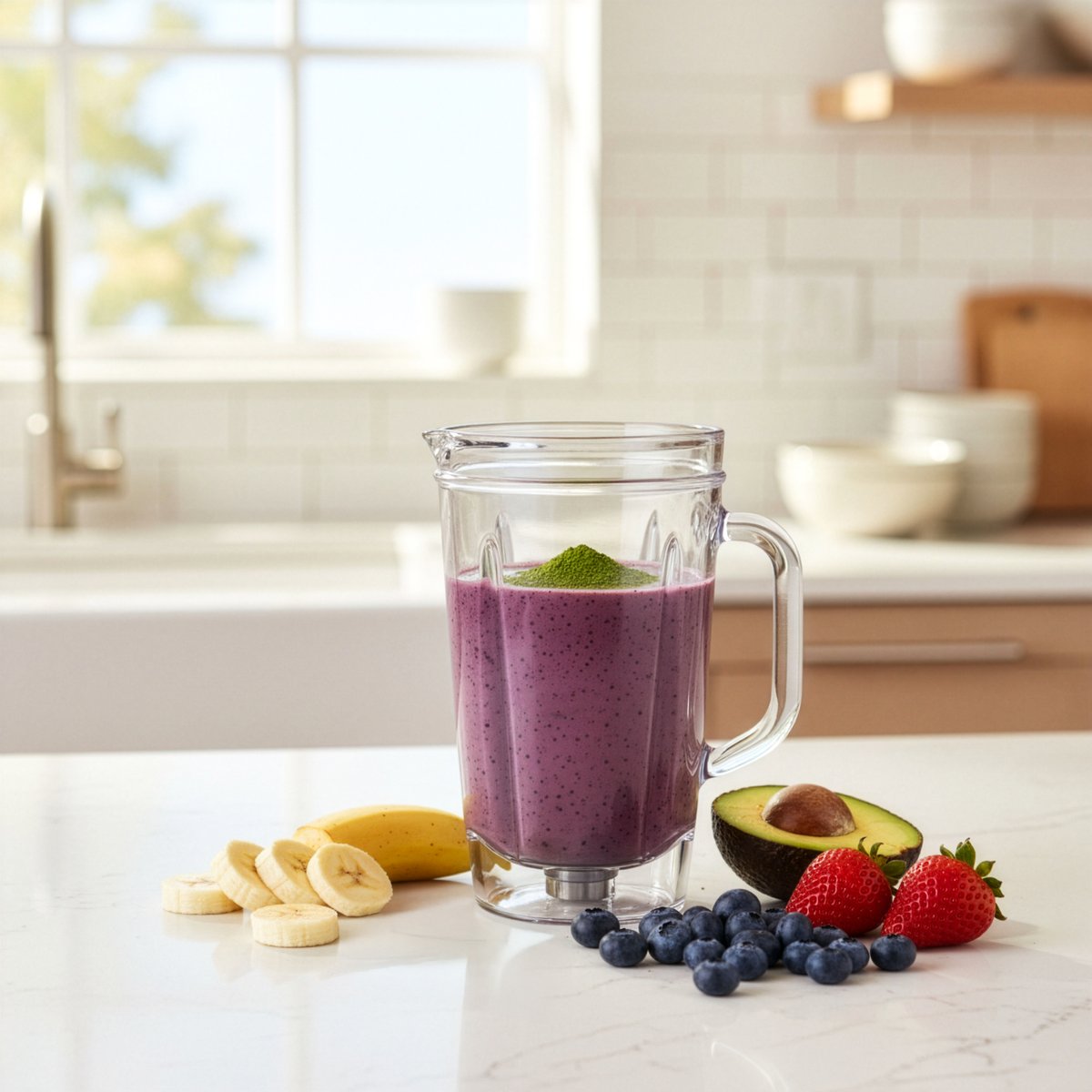 Glow Boost avocado berry smoothie recipe