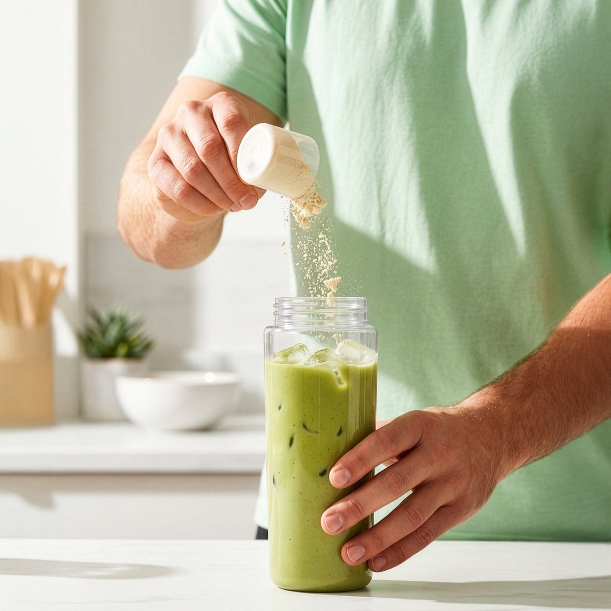 Green Protein Boost smoothie recipe